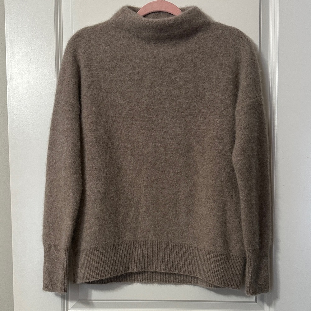 Vince Plush Cashmere Funnel Neck Sweater